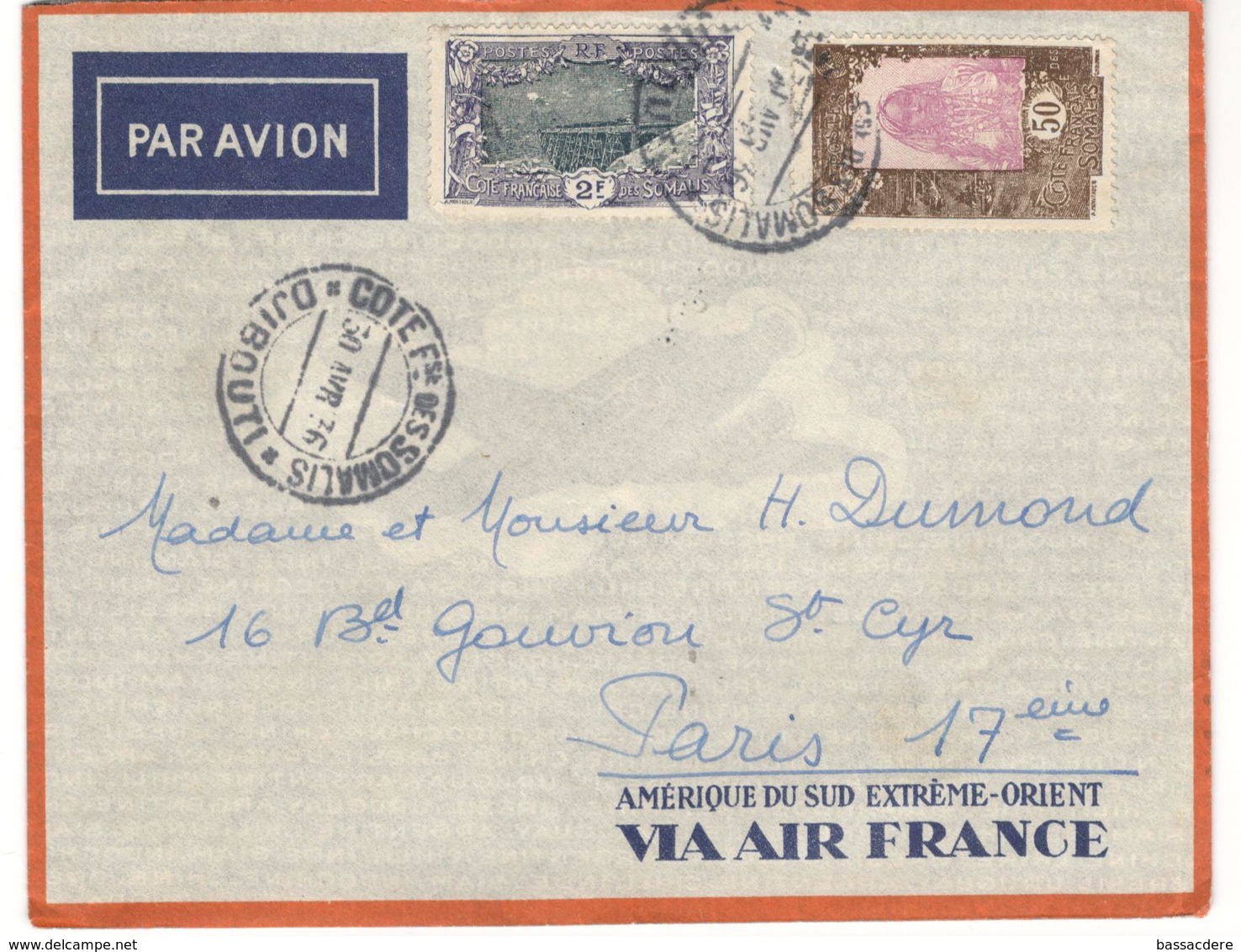 9512 - Via AIR FRANCE - Lettres & Documents