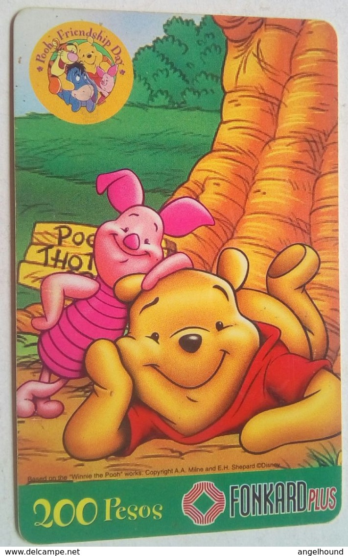 Philippines PLDT P200  " Pooh And Piglet " - Filippine