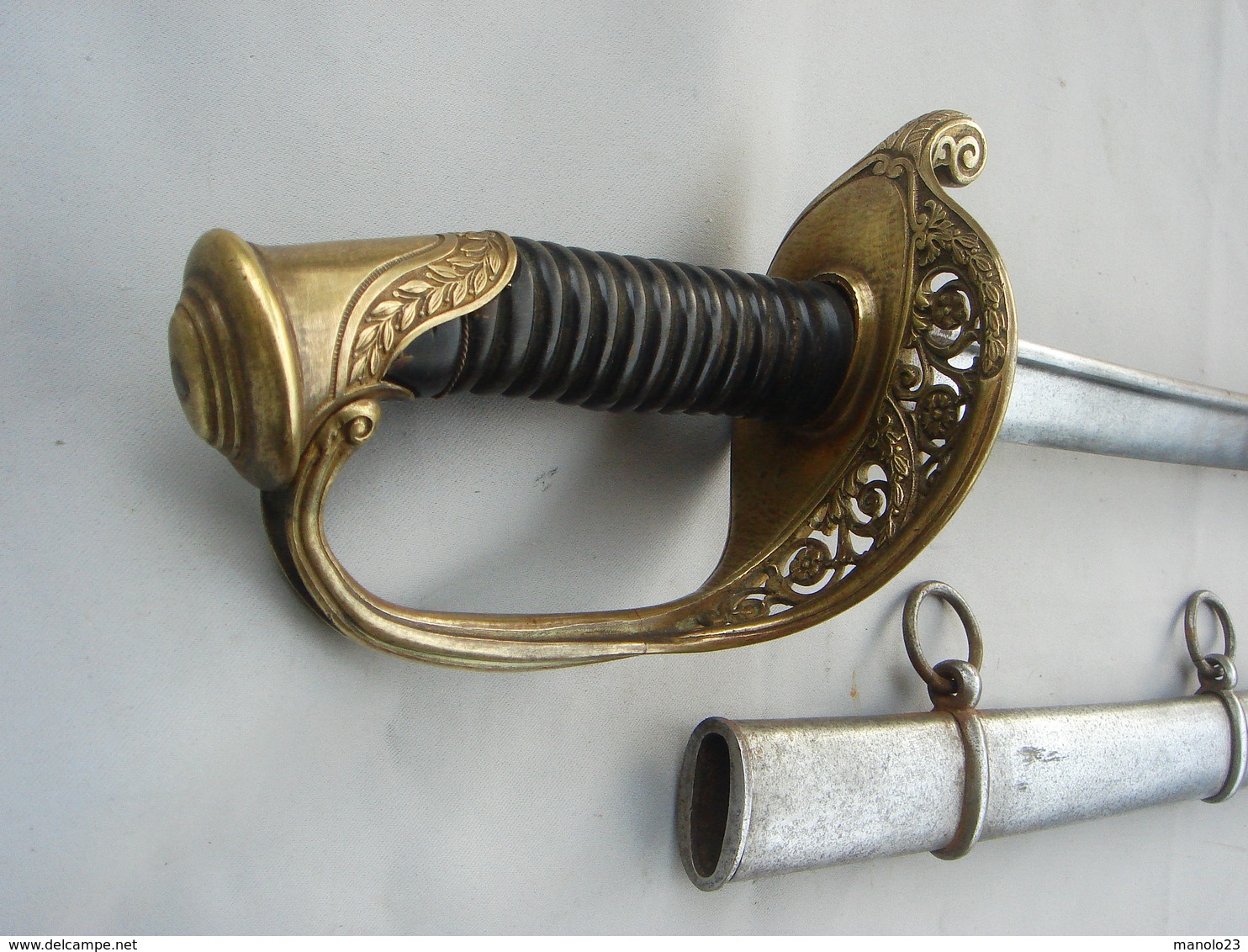 Sabre D'officier D'infanterie Modèle 1845/55 Avec Son Fourreau - Armes Blanches