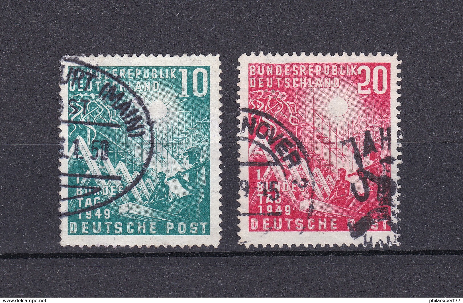BRD - 1949 - Michel Nr. 111/112 - 45 Euro - Gebraucht