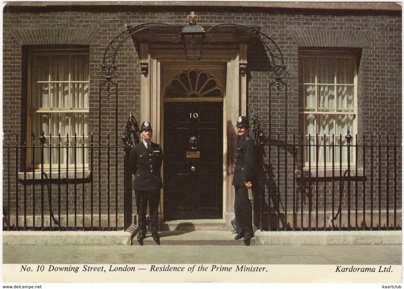 POLICE: No. 10 Downing Street, London  - 2x BOBBY -  (Kardorama  Ltd.) - Politie-Rijkswacht