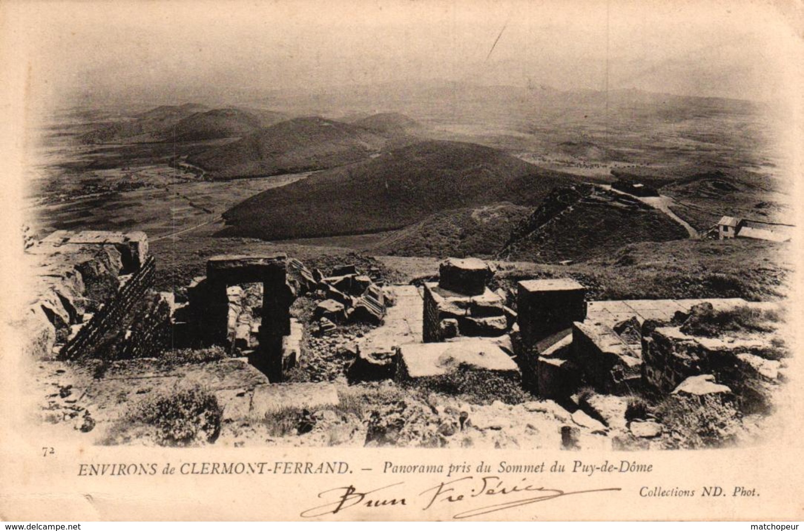 ENVIRONS DE CLERMONT FERRAND -63- PANORAMA PRIS DU SOMMET DU PUY DE DOME - Clermont Ferrand