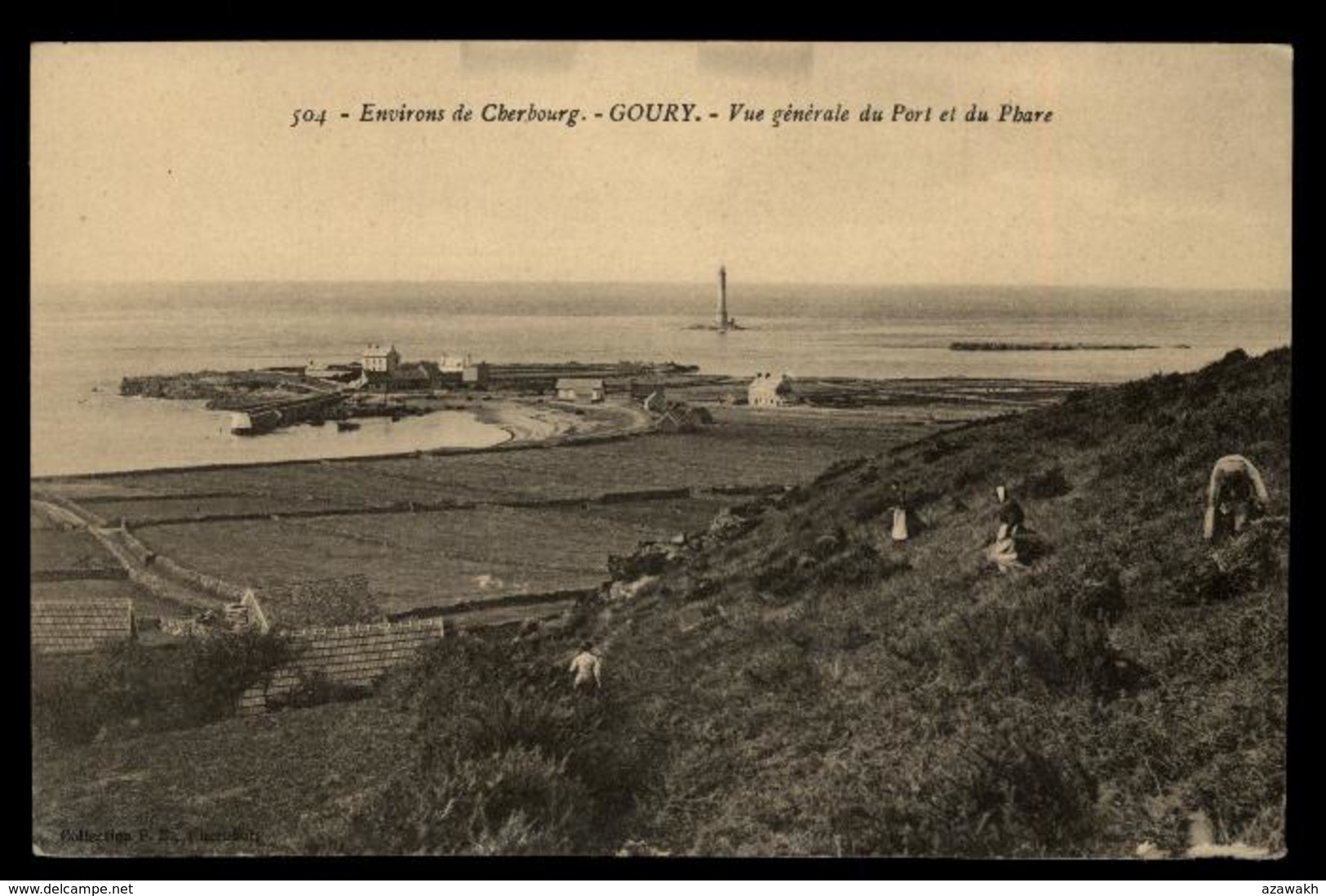 50 - Auderville - Beaumont-Hague Vue Générale Du Port Et Du Phare Cherbourg #00863 - Autres & Non Classés