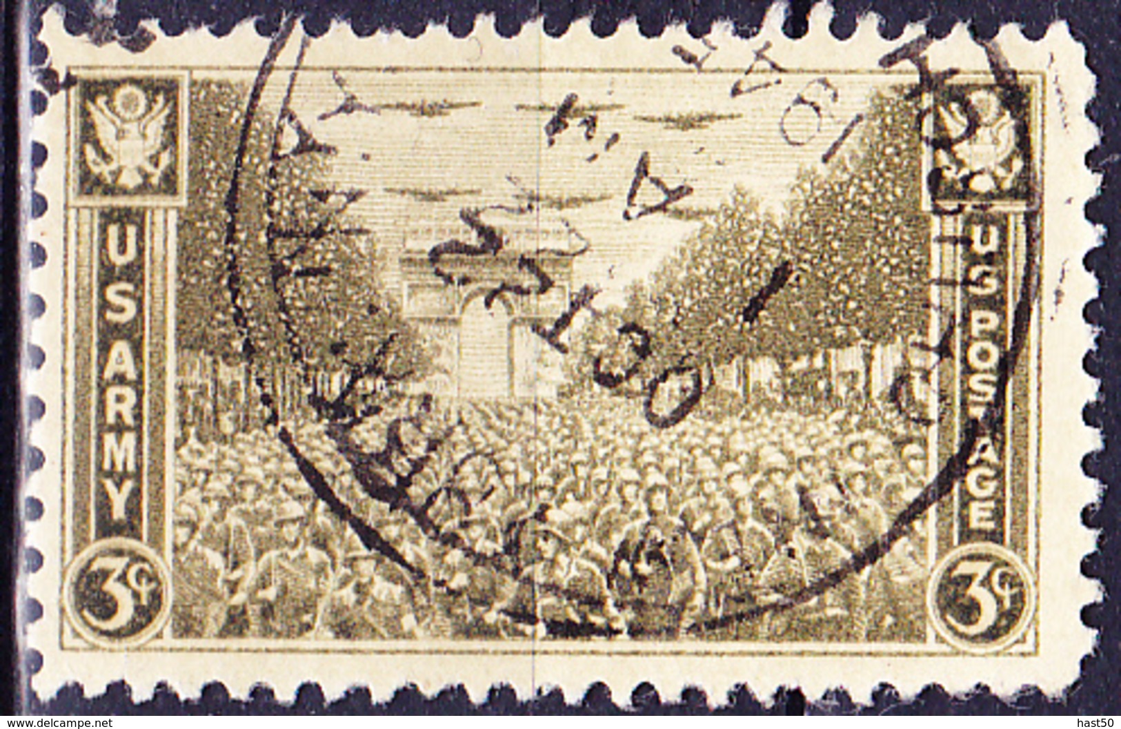 USA - Einzug Amerikanischer Truppen Durch Den Arc De Triomphe, Paris (MiNr: 539) 1945 - Gest Used Obl - Used Stamps