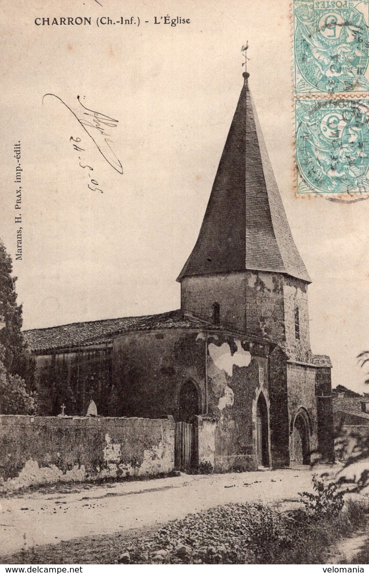 1642 - Cpa 17 Charron, L'Eglise - Autres & Non Classés