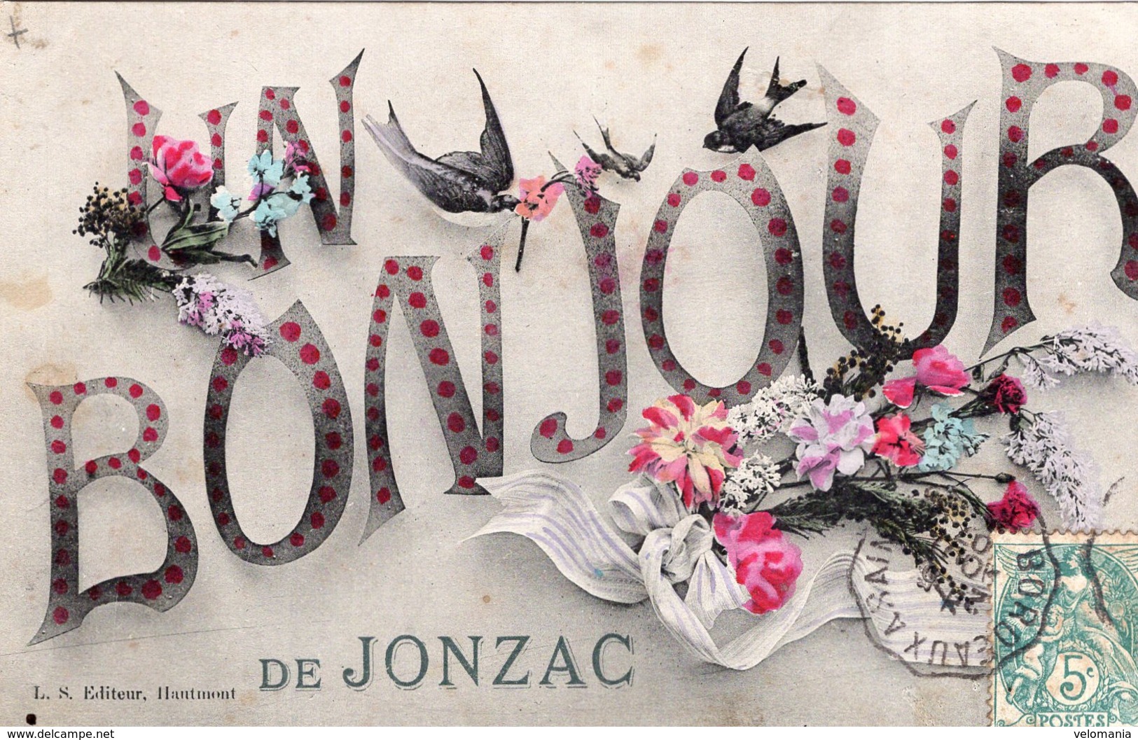 1645 - Cpa 17 Un Bonjour  De Jonzac - Jonzac