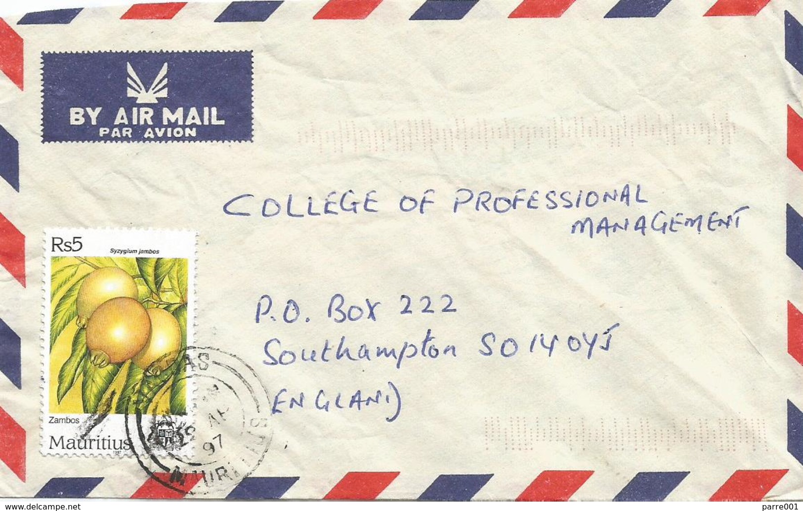 Mauritius 1997 Vacoas Rose Apple Fruit Syzygium Jambos Cover - Maurice (1968-...)