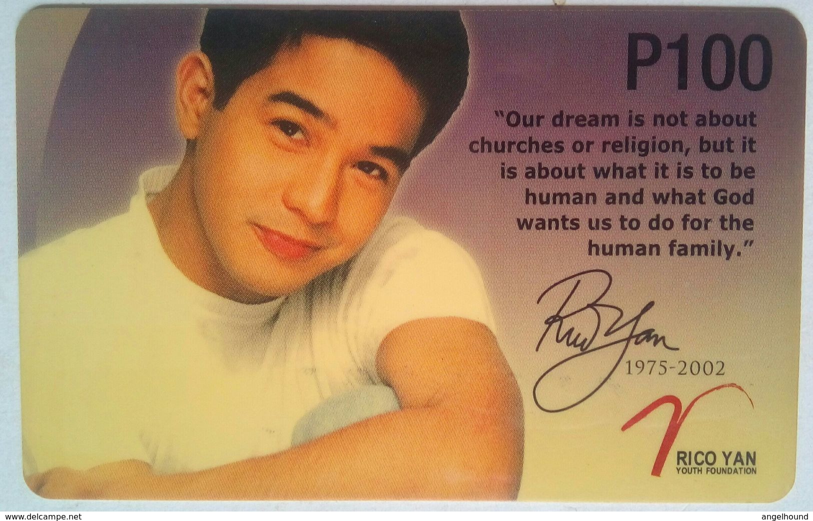 PLDT Rico Yan  100 Peso  MINT - Philippinen