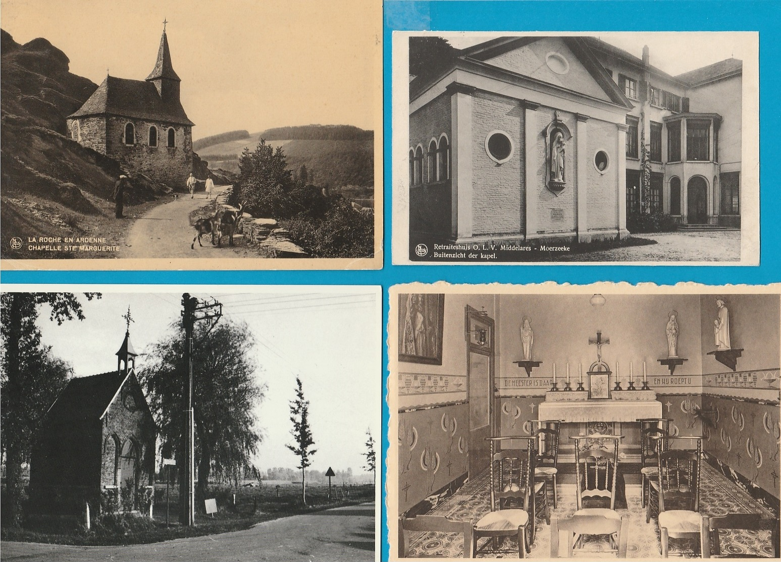 BELGIË Kerken, Kapellen, Eglises, Chapelles, Lot Van 60 Postkaarten, 60 Cartes Postales - 5 - 99 Cartes