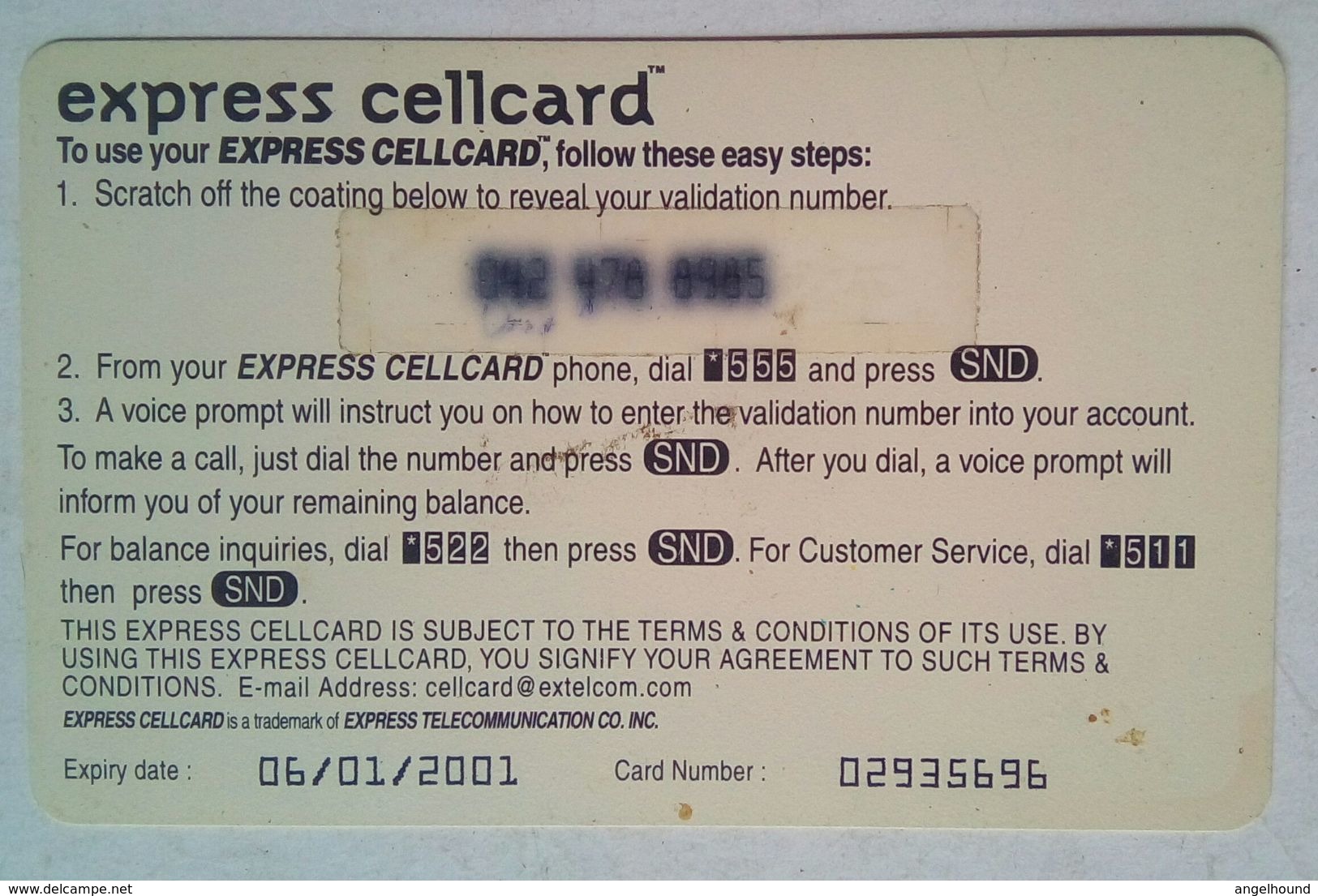 Express Cell Card 100 Pesos - Filipinas