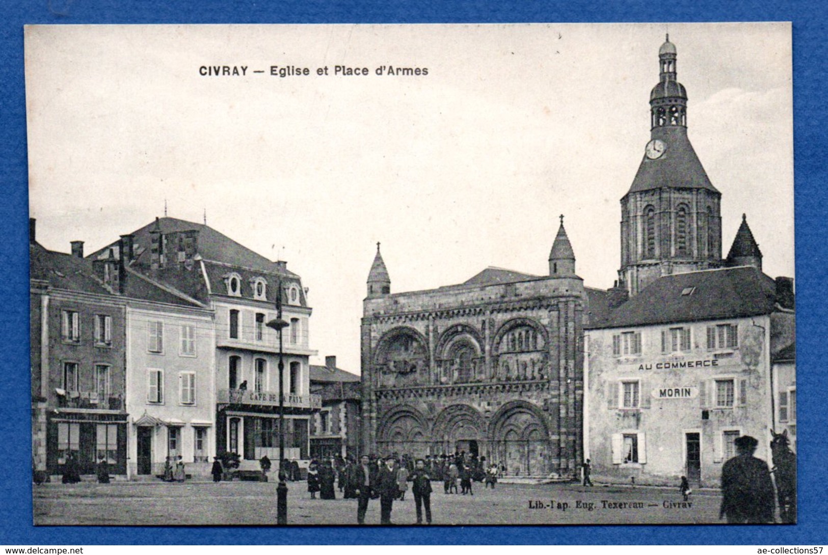 Civray  -  Eglise Et Place D Armes - Civray