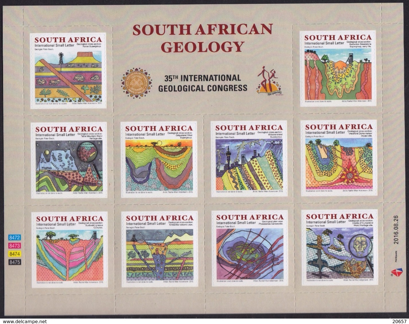 AFRIQUE DU SUD  South Africa 1912/21 Géologie, Mineral - Minerals