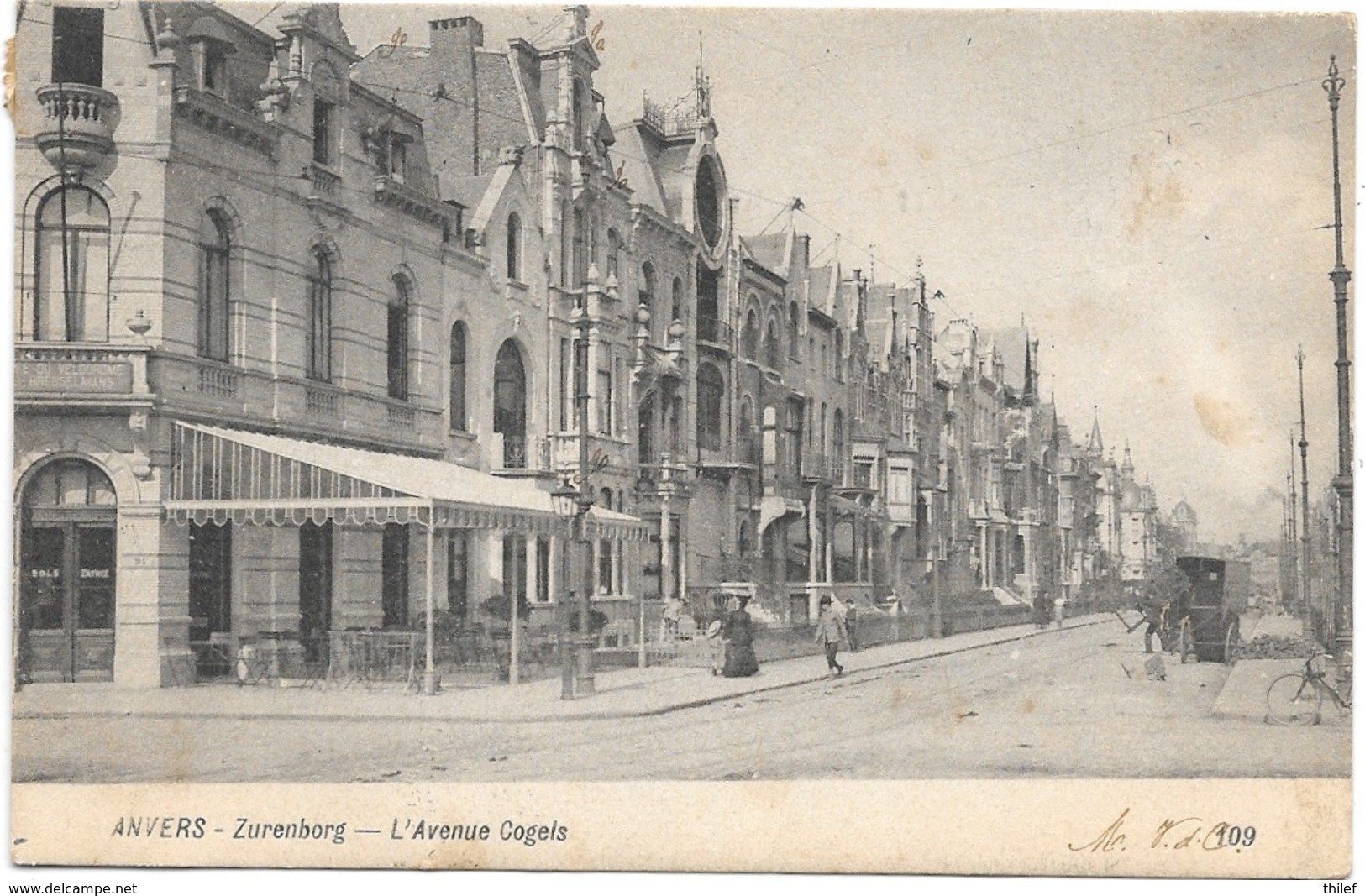 Anvers NA61: Zurenborg. L'Avenue Cogels 1905 - Antwerpen