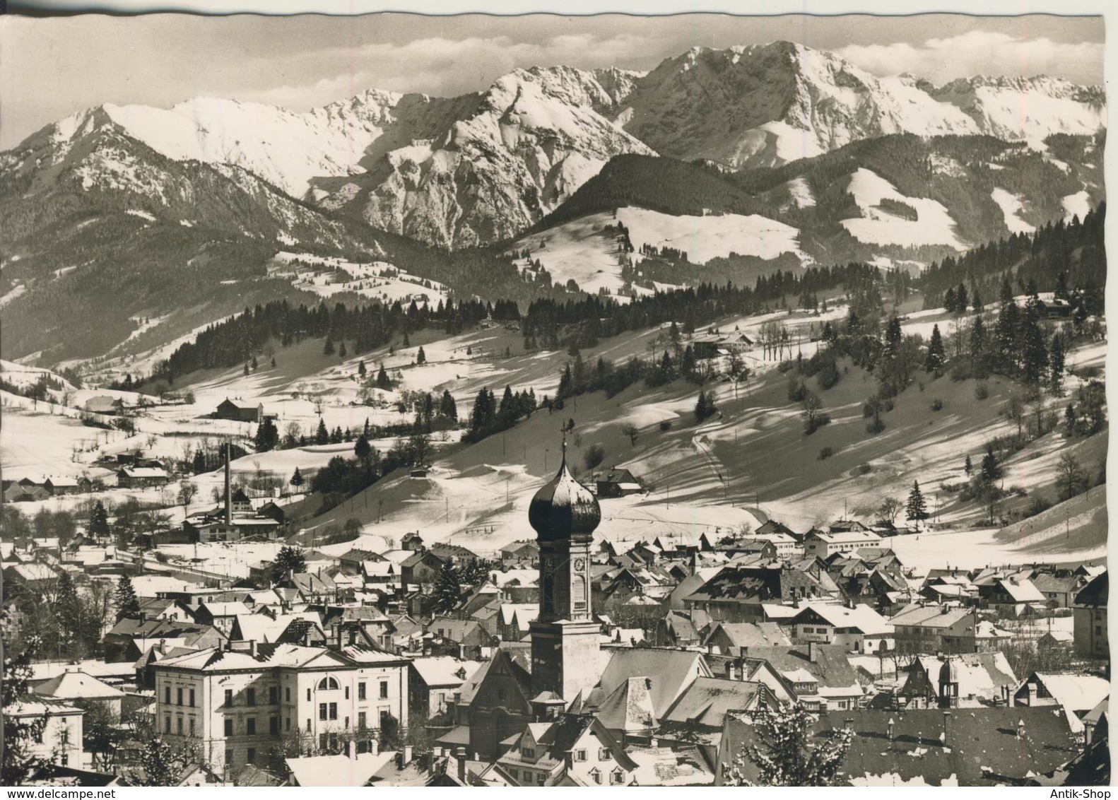 Immenstadt V. 1957  Teil-Stadt-Ansicht  (3003) - Immenstadt