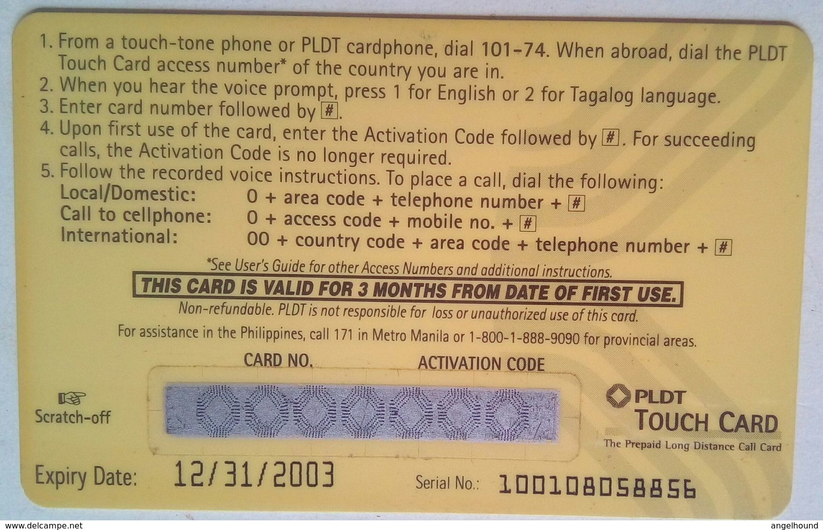 PLDT Rico Yan 100 Pesos MINT - Filipinas