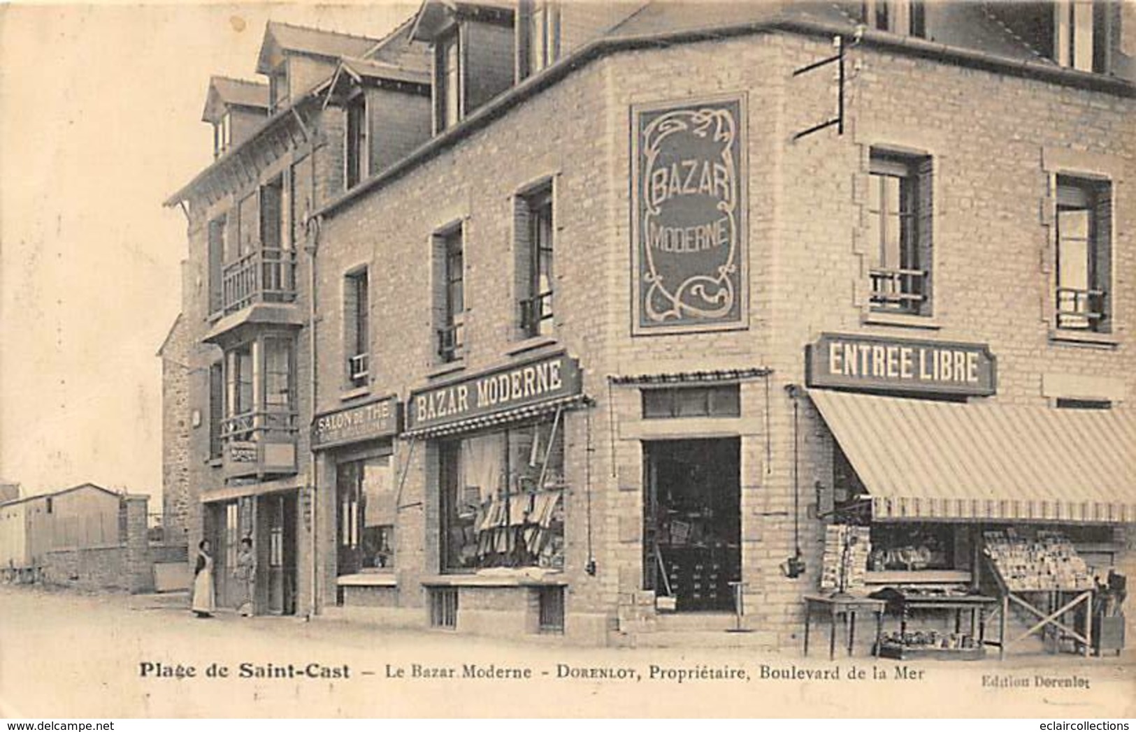 Saint Cast-le Guildo      22    Magasin Bazar Moderne. Vente De Cartes Postales      (voir Scan) - Saint-Cast-le-Guildo