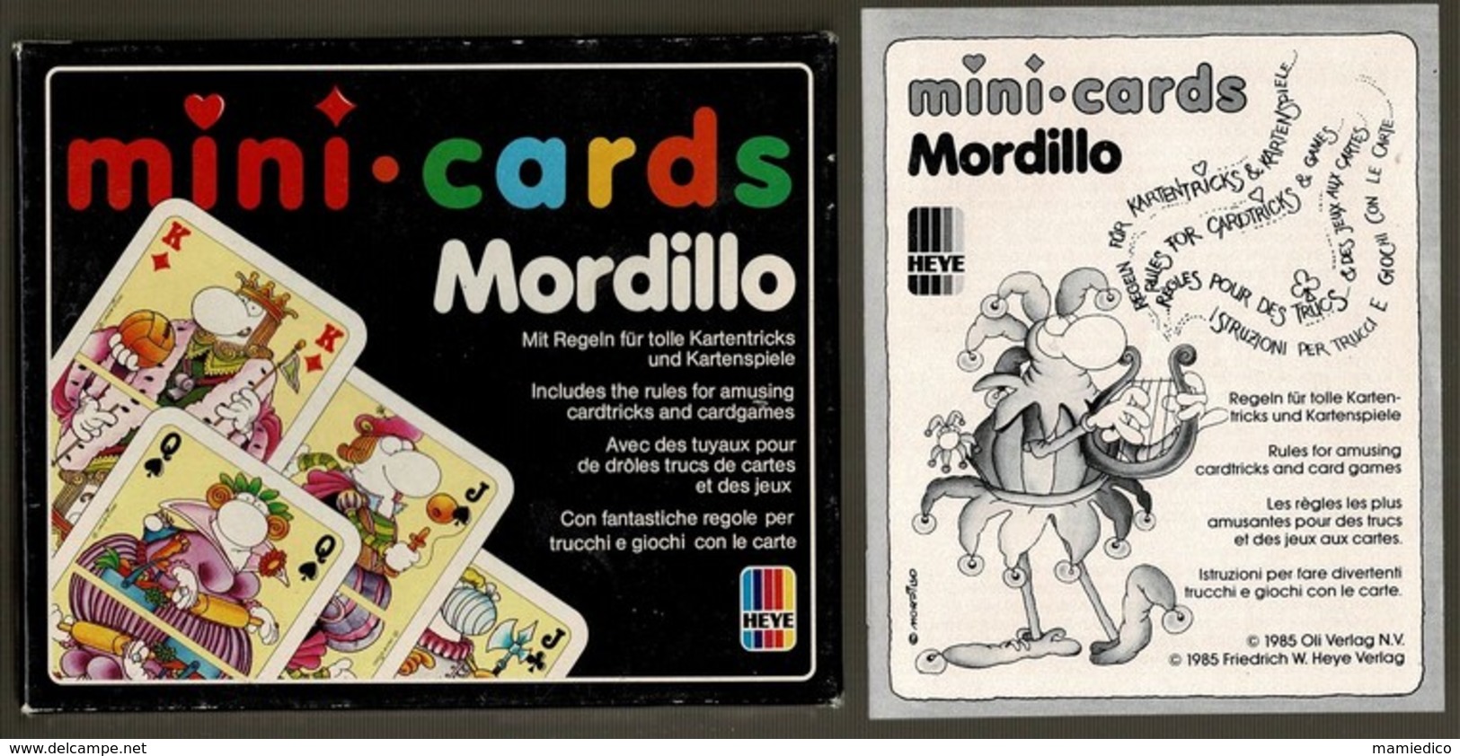 Boîte De 2x54 Mini-cartes (45/65 Mm) " MORDILLO". Boîte D'origine. Excellent état, Neufs. - Autres & Non Classés