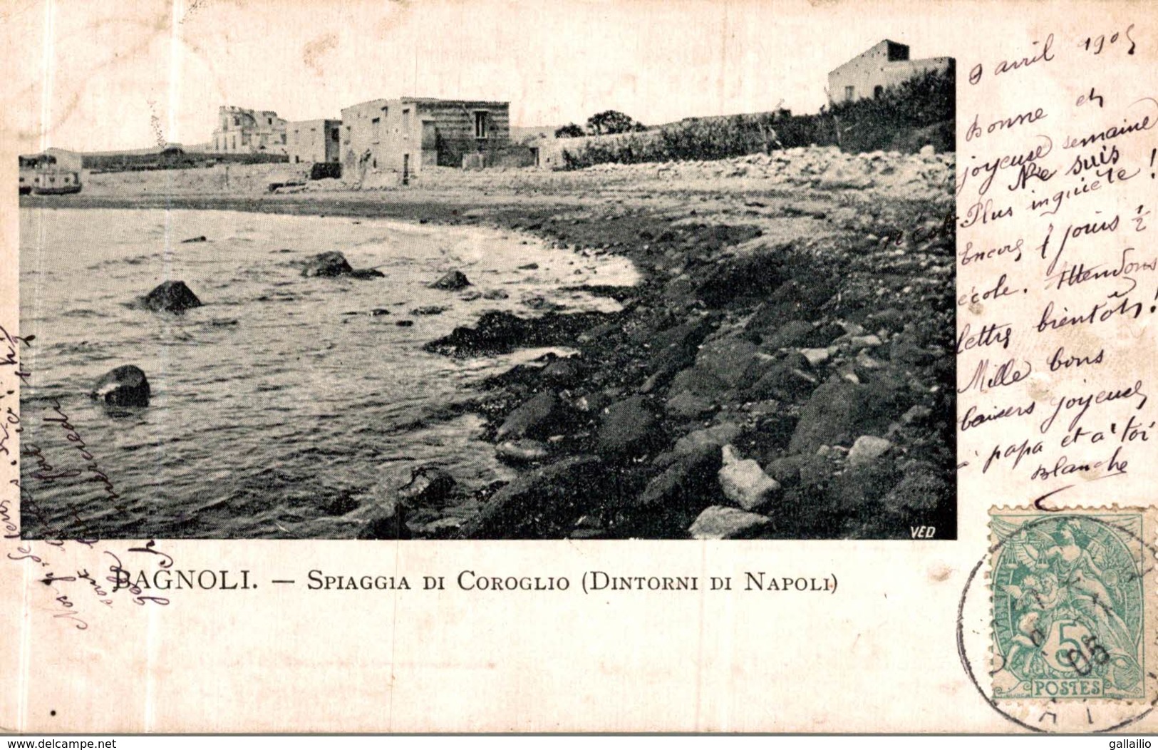 BAGNOLI SPIAGGIA DI COROGLIO DINTORNI DI NAPOLI - Napoli