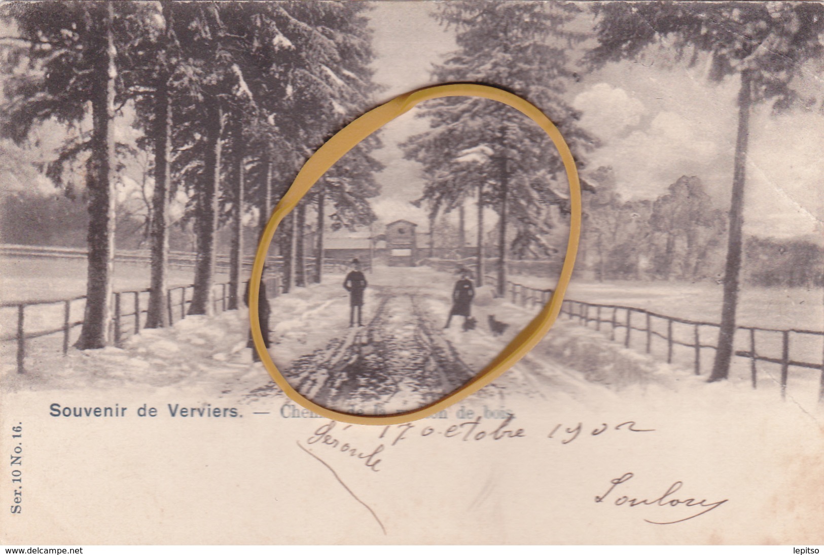 VERVIERS  Série 10 N°16  Environs  Edit VANDERAUWERA  "Chemin De Maison -Bois  " écrite En 1902  Voir Scans - Verviers