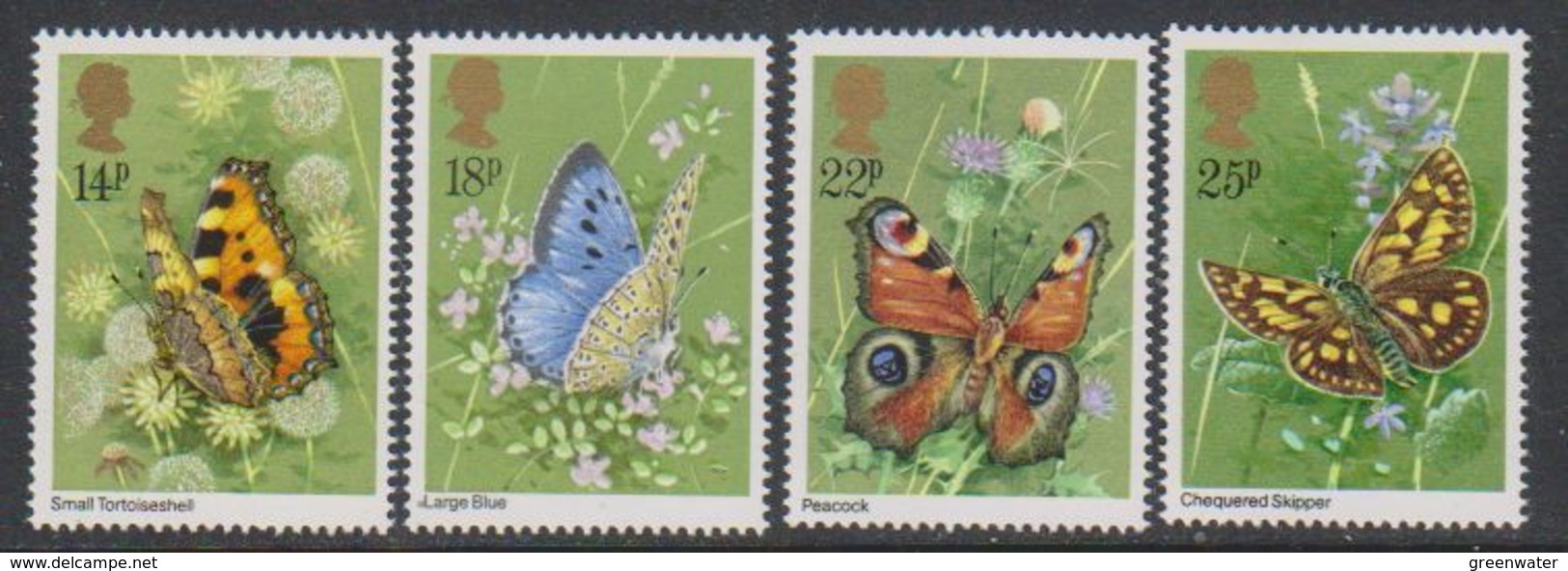 Great Britain 1981 Butterflies 4v ** Mnh (41289K) - Ongebruikt