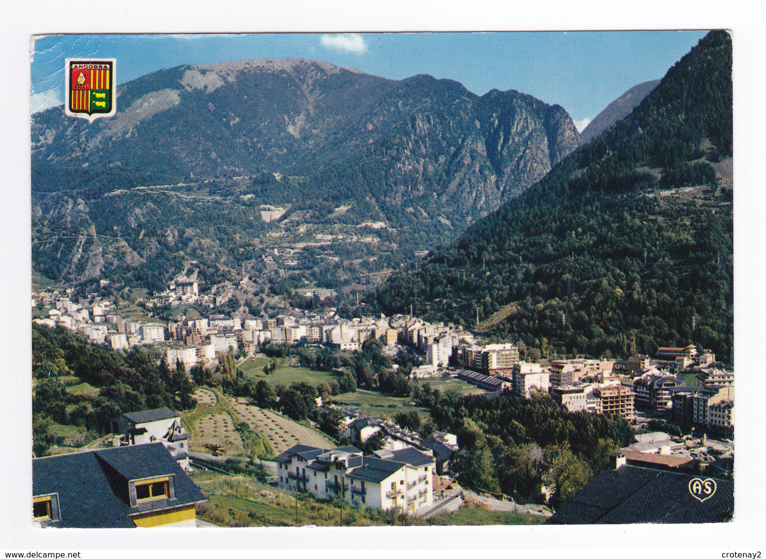 Valls D'Andorra N°261 Vue Panoramique Sur Les ESCLADES En 1973 - Andorra