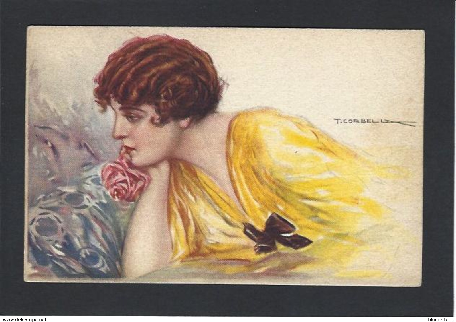 CPA Corbella Femme Girl Femme Women Glamour Beauté Art Déco Illustrateur Italien Italie Non Circulé - Corbella, T.