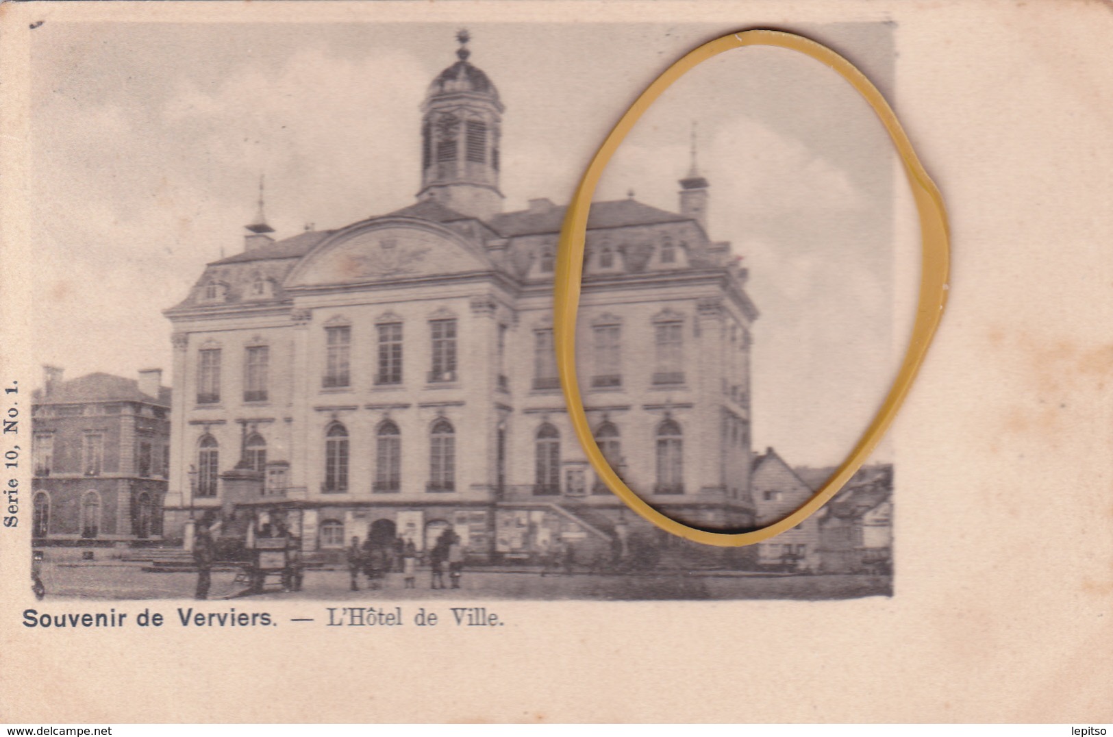 VERVIERS  Série 10 N°1  Environs  Edit VANDERAUWERA  "L'Hôtel De Ville '  " écrite +/- 1901  Voir Scans - Verviers