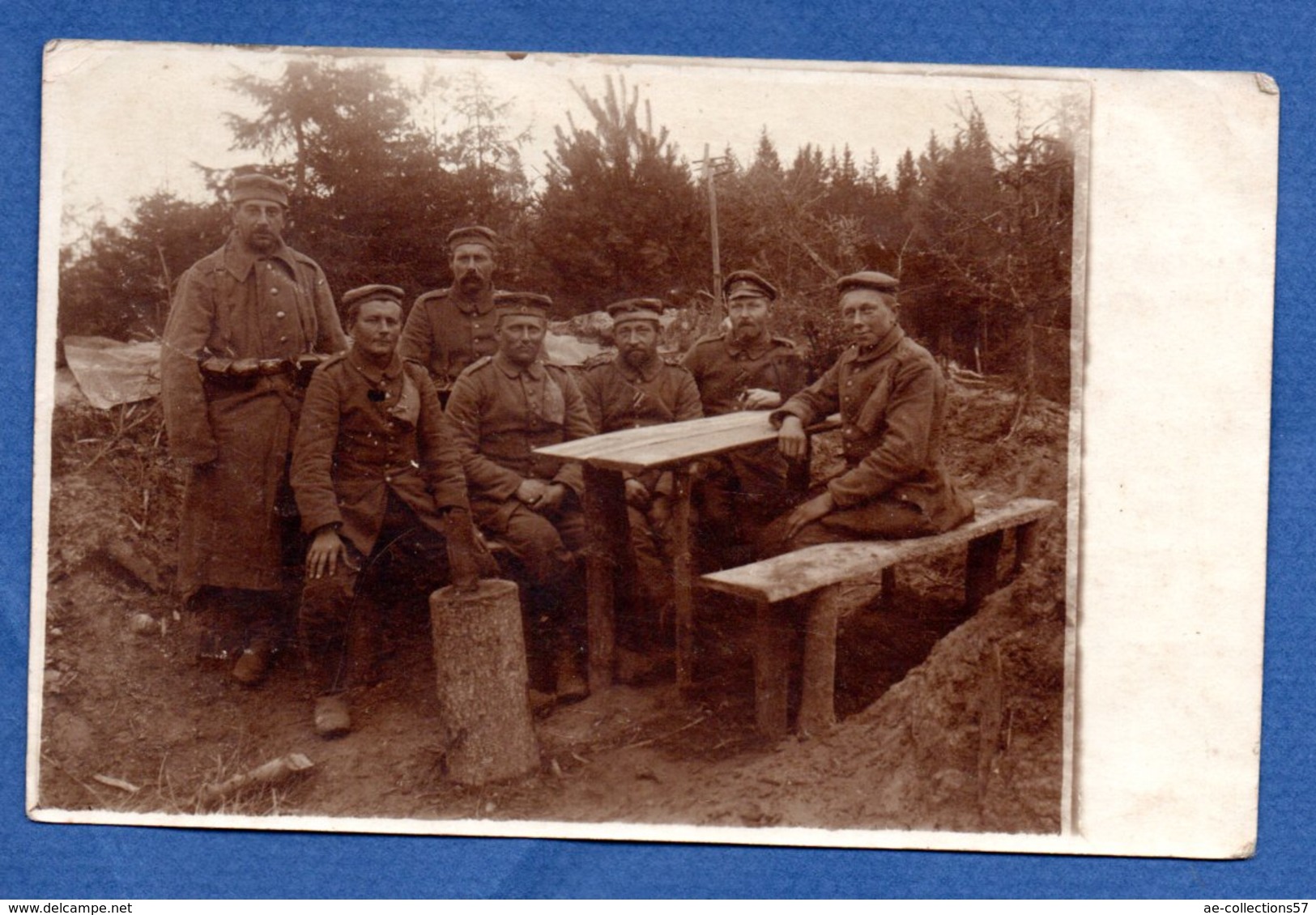 Region Vichnev-Krevo  - Carte Photo  - Soldats Allemands à L Arrière Du Front -- 11 Land Div - 30/5/1916 - Guerre 1914-18