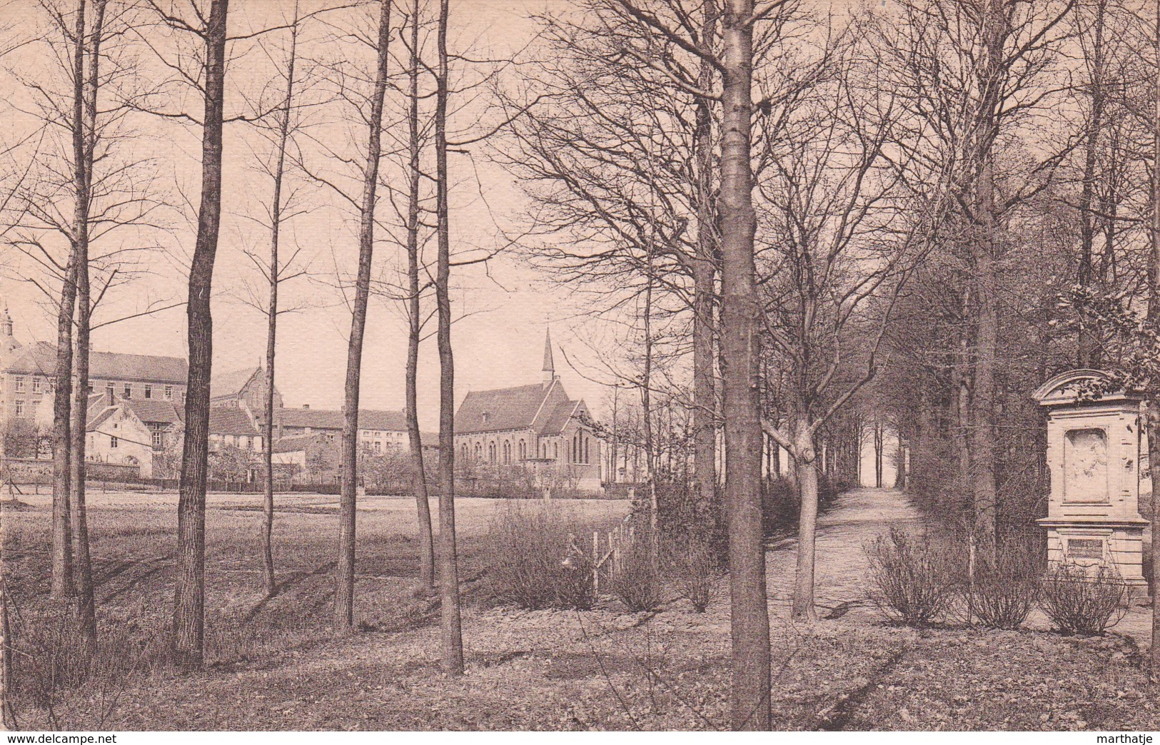 6 - Scherpenheuvel - Zicht Op Den Rozenkransweg, Kapel En Kostschool Der Ursulinnen - Montaigu … - Scherpenheuvel-Zichem