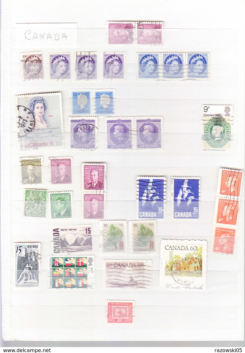 TIMBRE BULGARIE. CANADA. BELGIQUE RUSSIE LOT COLLECTION ..................10 SCANS