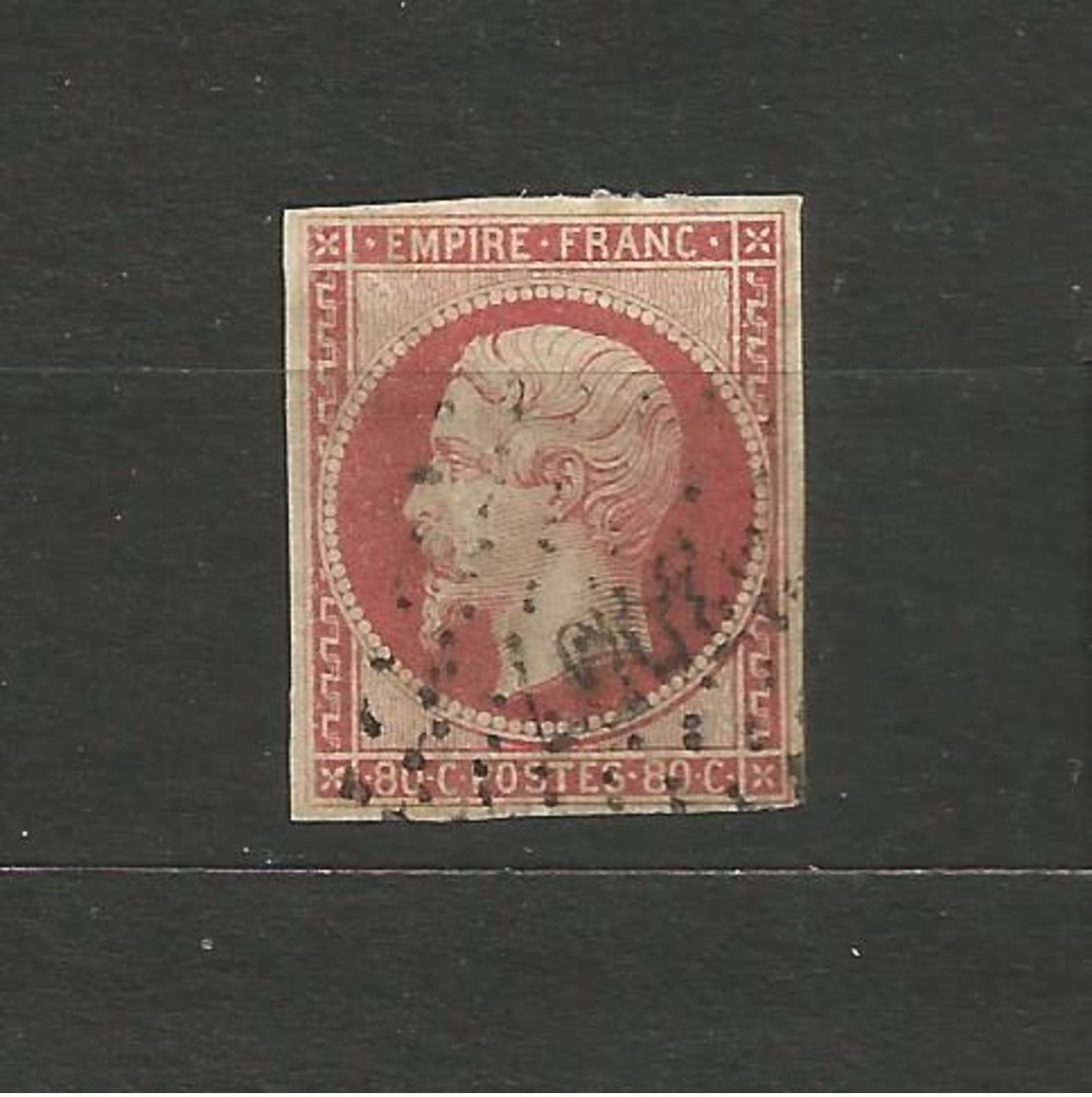 Frankreich. Kaiser Napoleon III. Nr. 16 A Gestempelt - 1853-1860 Napoléon III.