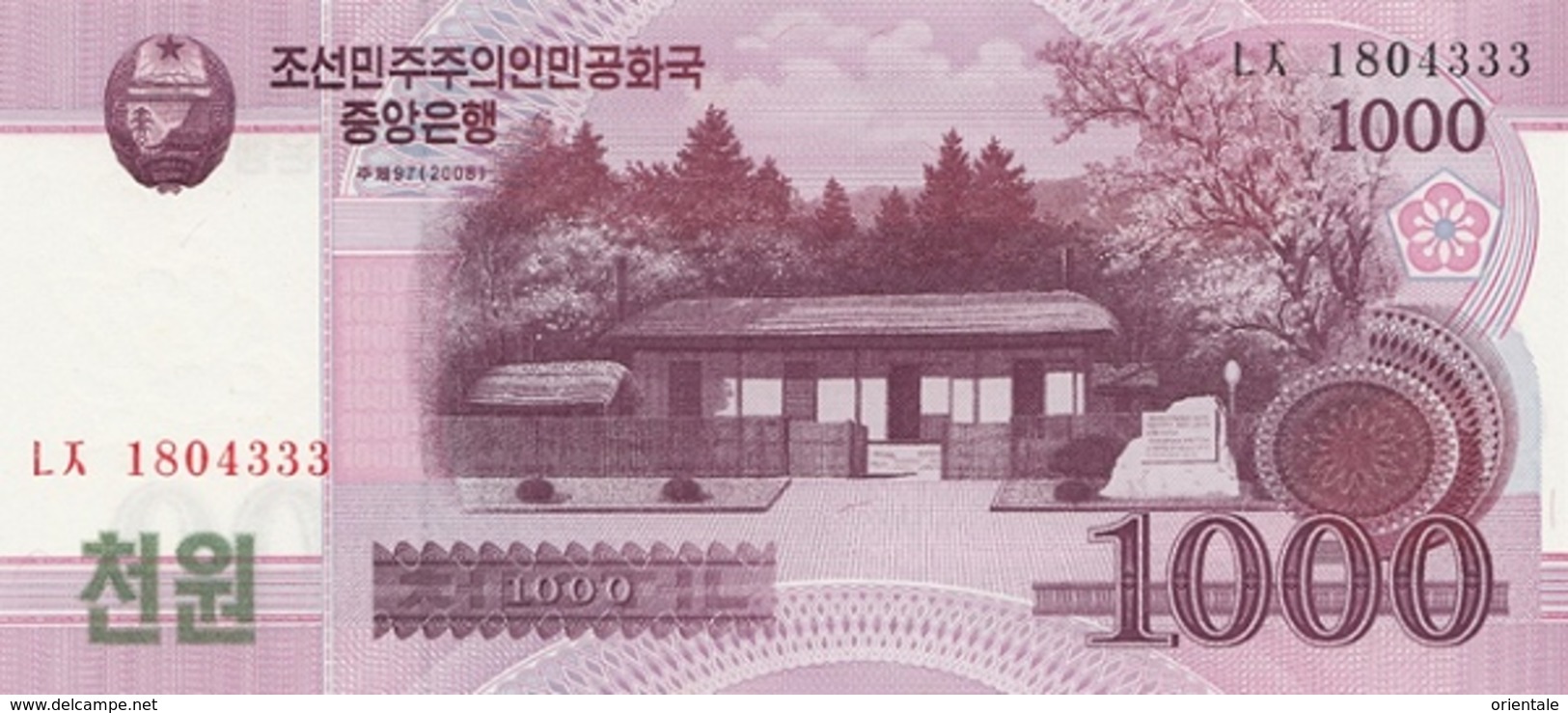 KOREA P. 64a 1000 2008 UNC - Corea Del Nord
