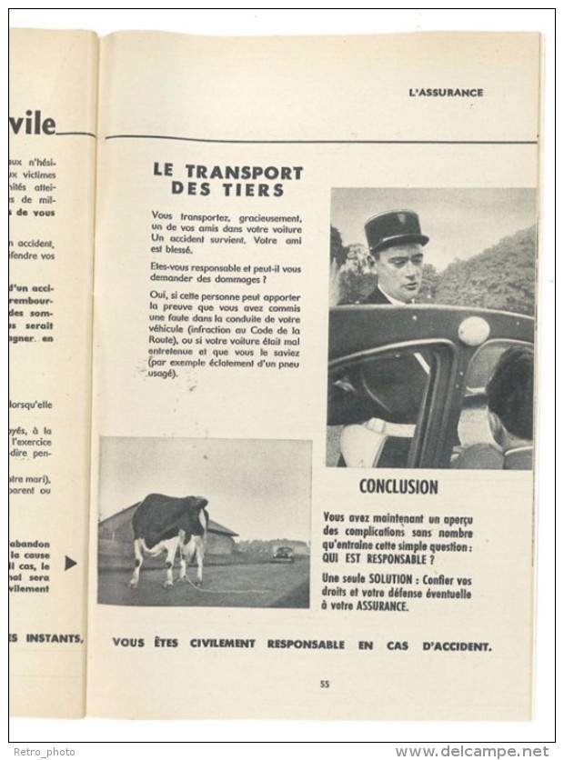 Livre Petit Guide De La Circulation Rurale, 1954, Tracteurs, Automobiles Citroën, Camions .., Code De La Route, Accident - Auto