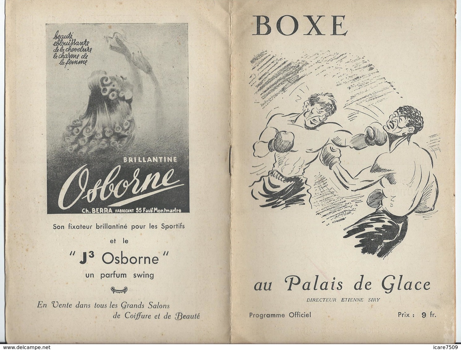 PARIS - BOXE Au Palais De Glace Réunion Du 25 Février - 12 Pages Nombreuses Pub. Dont Banania Et Bar Américain - Programmes