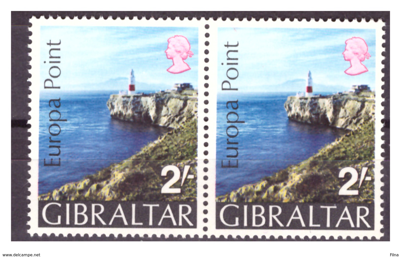 GIBILTERRA - 1970 - PUNTA EUROPA. COPPIA. - MNH** - Gibilterra