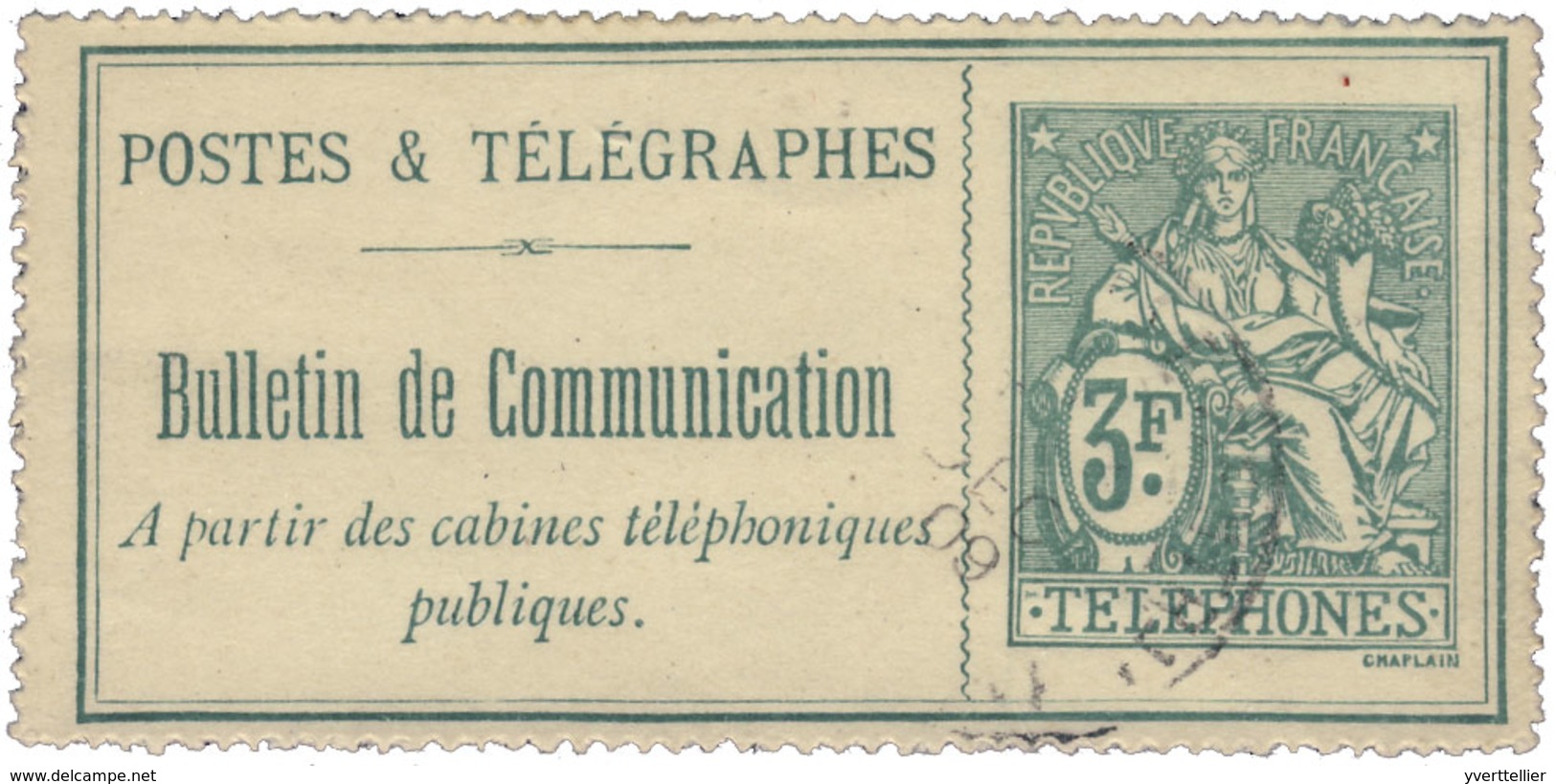 France : Téléphone N°30 Obl. - Telegraphie Und Telefon