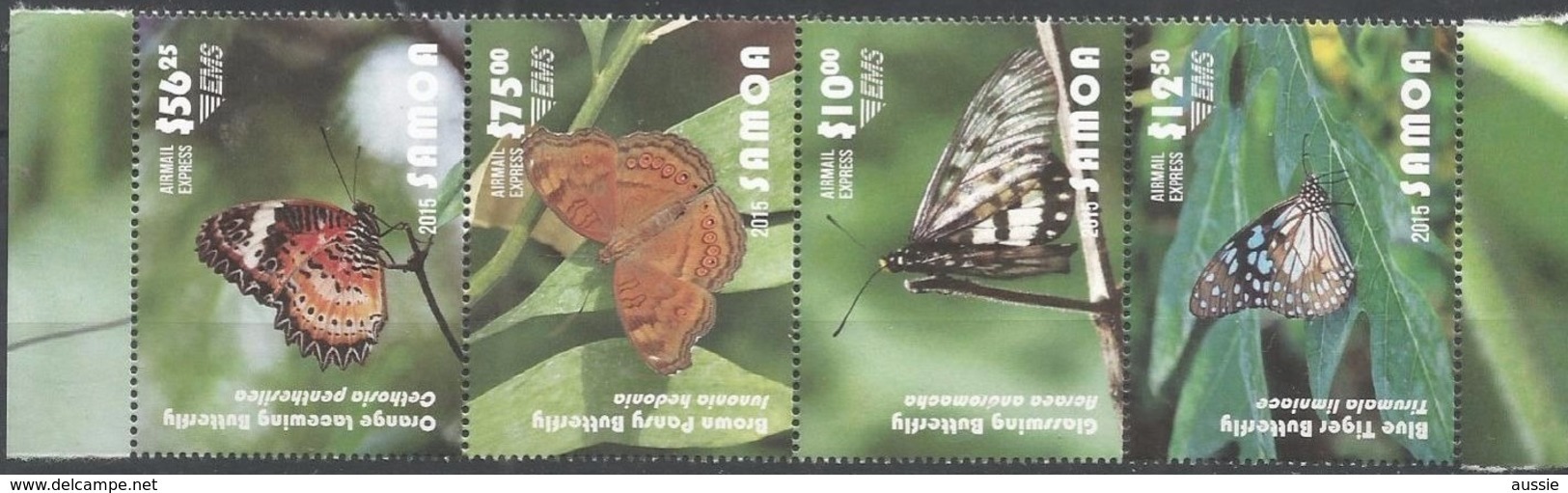 Samoa 2015 Yvertn° *** MNH Cote 160 Euro Faune Papillons Vlinders Butterflies - Samoa