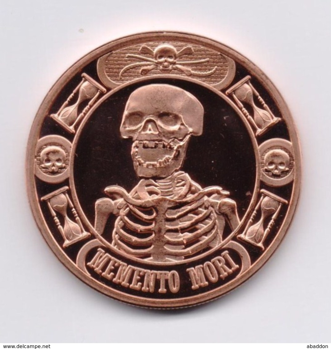 1 X 1OZ COPPERROUND ANONYMOUS MINT "MEMENTO MORI - LAST LAUGH" -BU- - Sonstige & Ohne Zuordnung