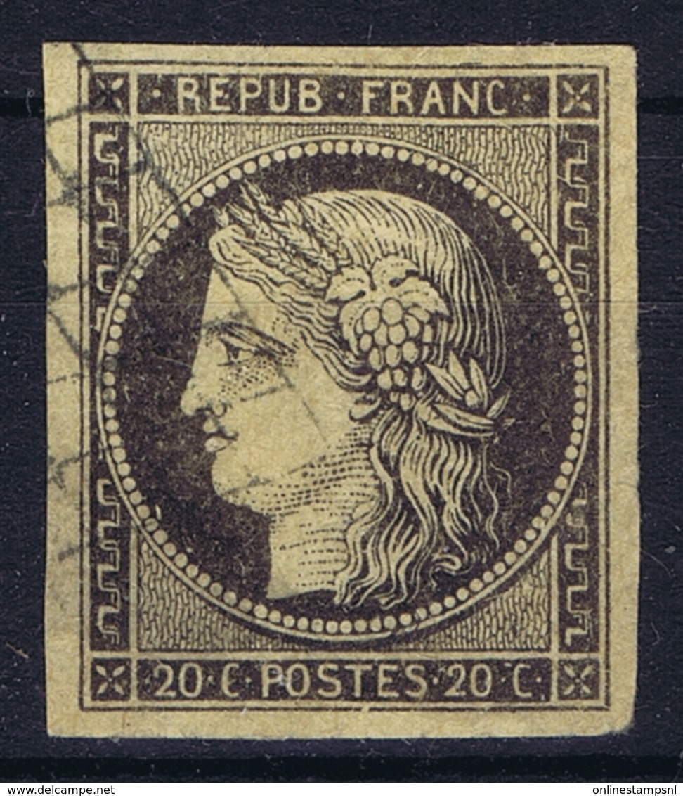 France: Yv 3b Obl./Gestempelt/used Nice Margins - 1849-1850 Cérès