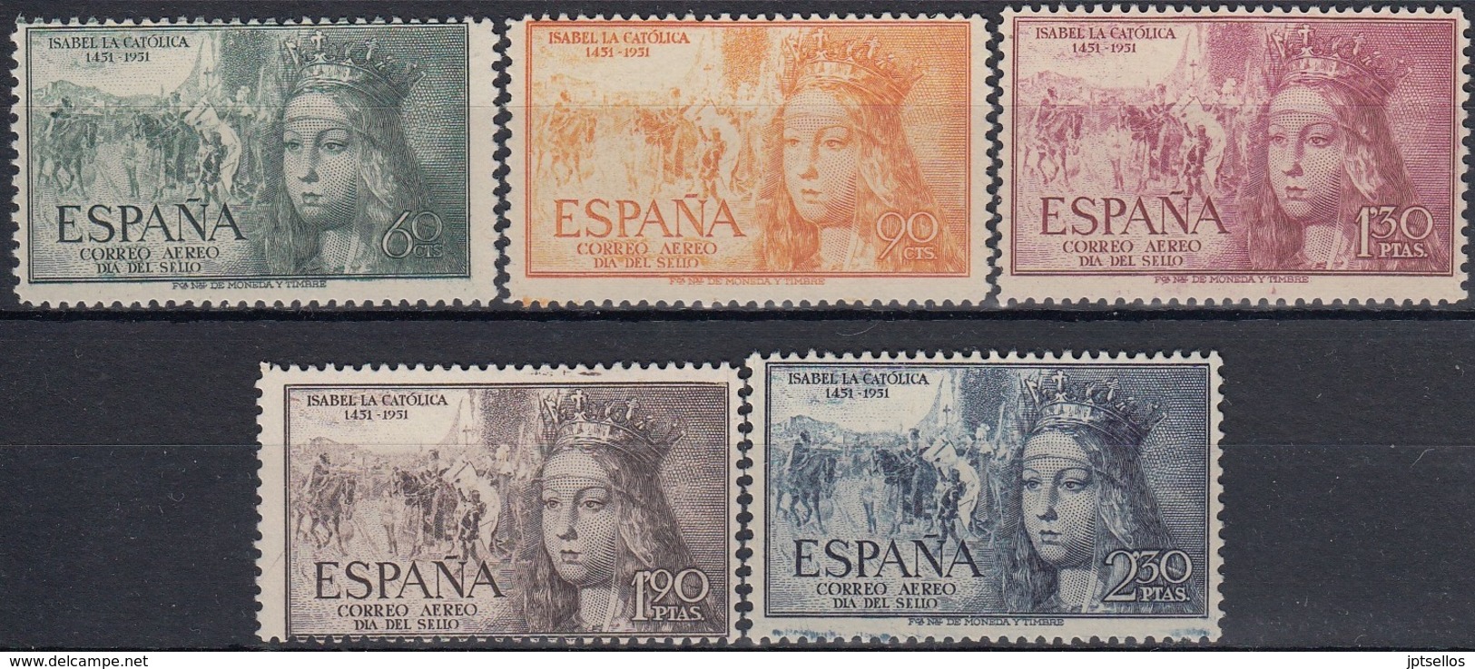 ESPAÑA 1951 Nº 1097/01 NUEVO PERFECTO CENTRAJE NORMAL DE LA SERIE - Usados