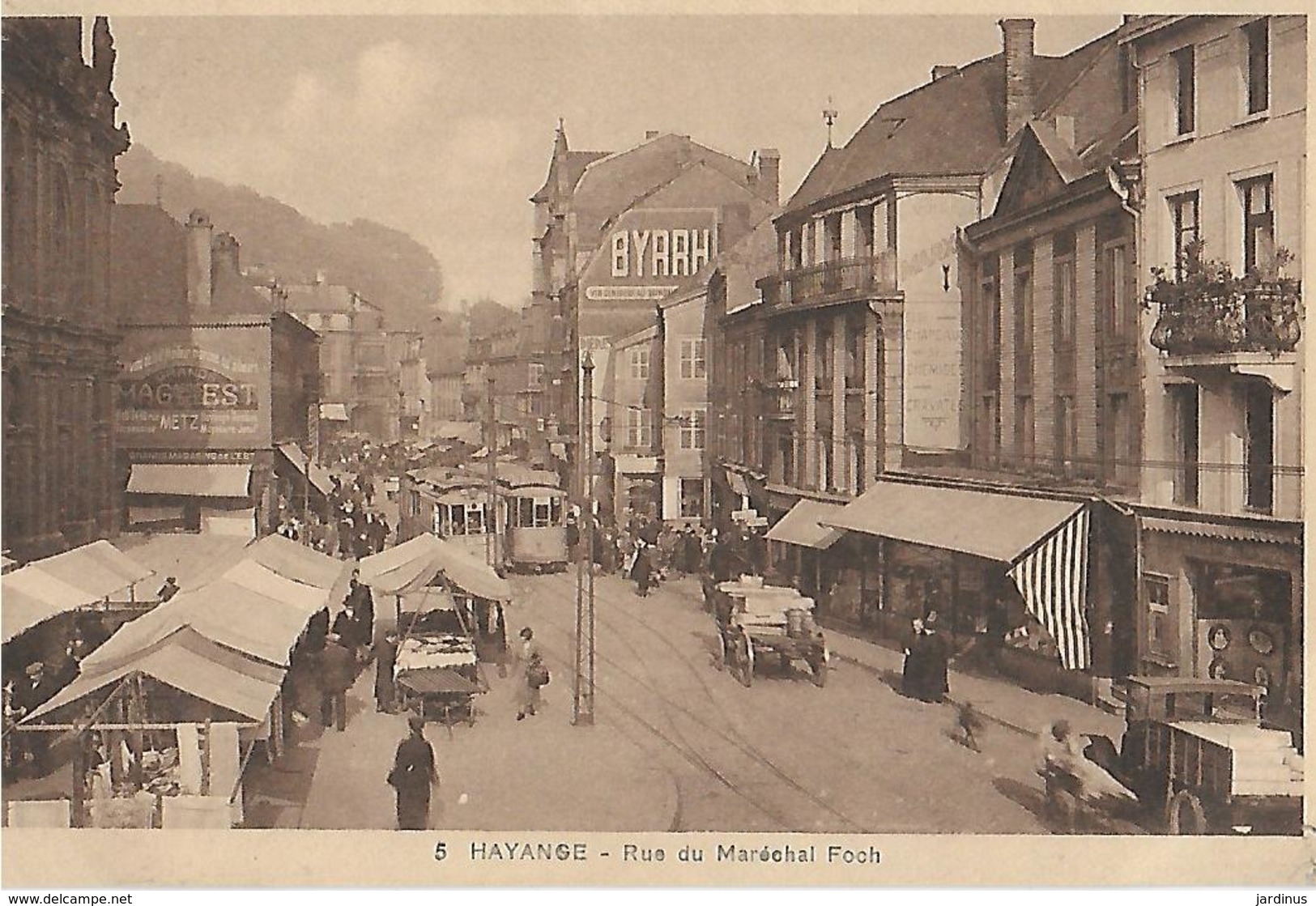 HAYANGE : Rue Du Maréchal Foch Animee ' Anneés 30" - Hayange