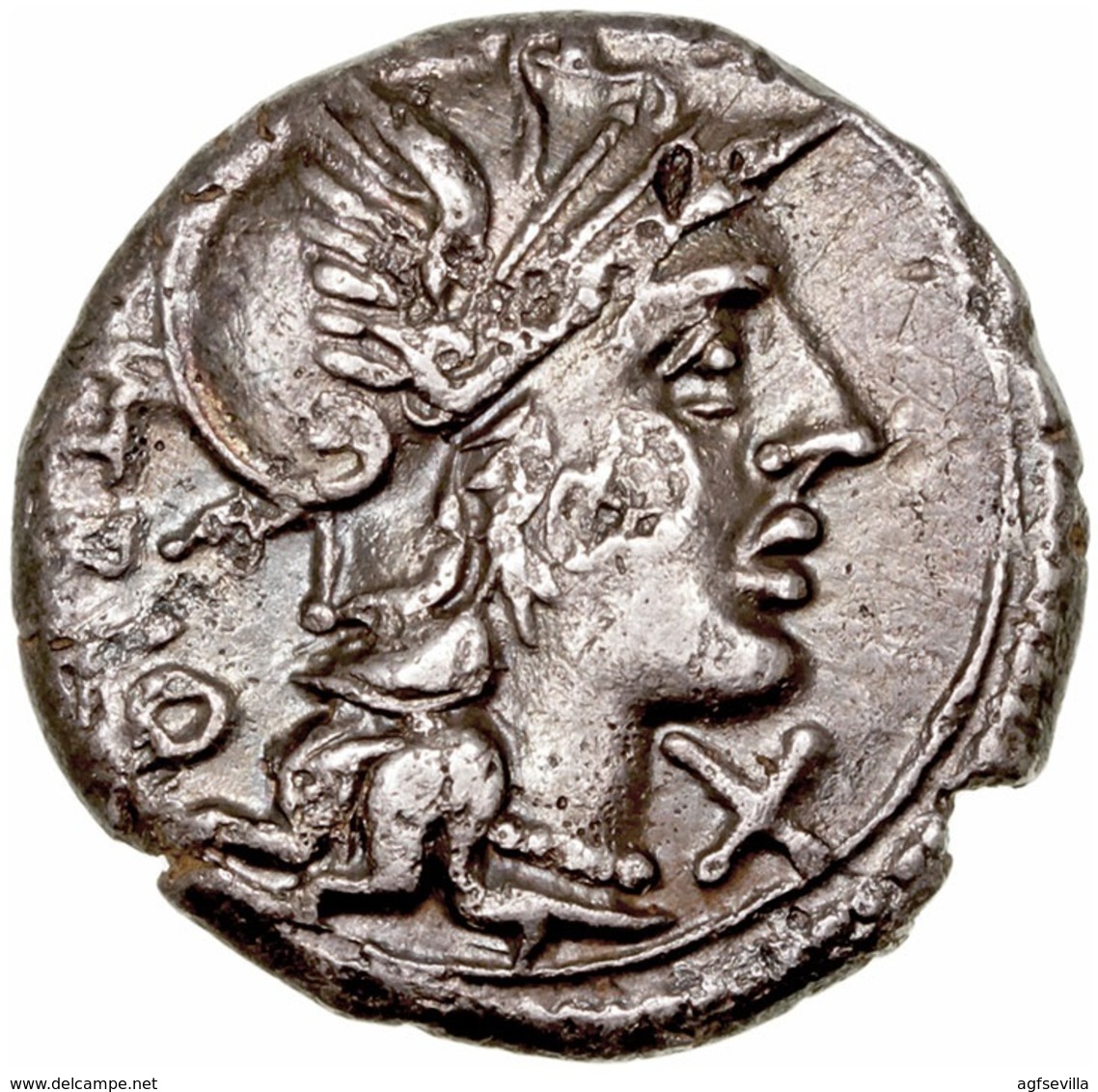 REPÚBLICA ROMANA. DENARIO FAMILIA LUCRETIA. PLATA - République (-280 à -27)