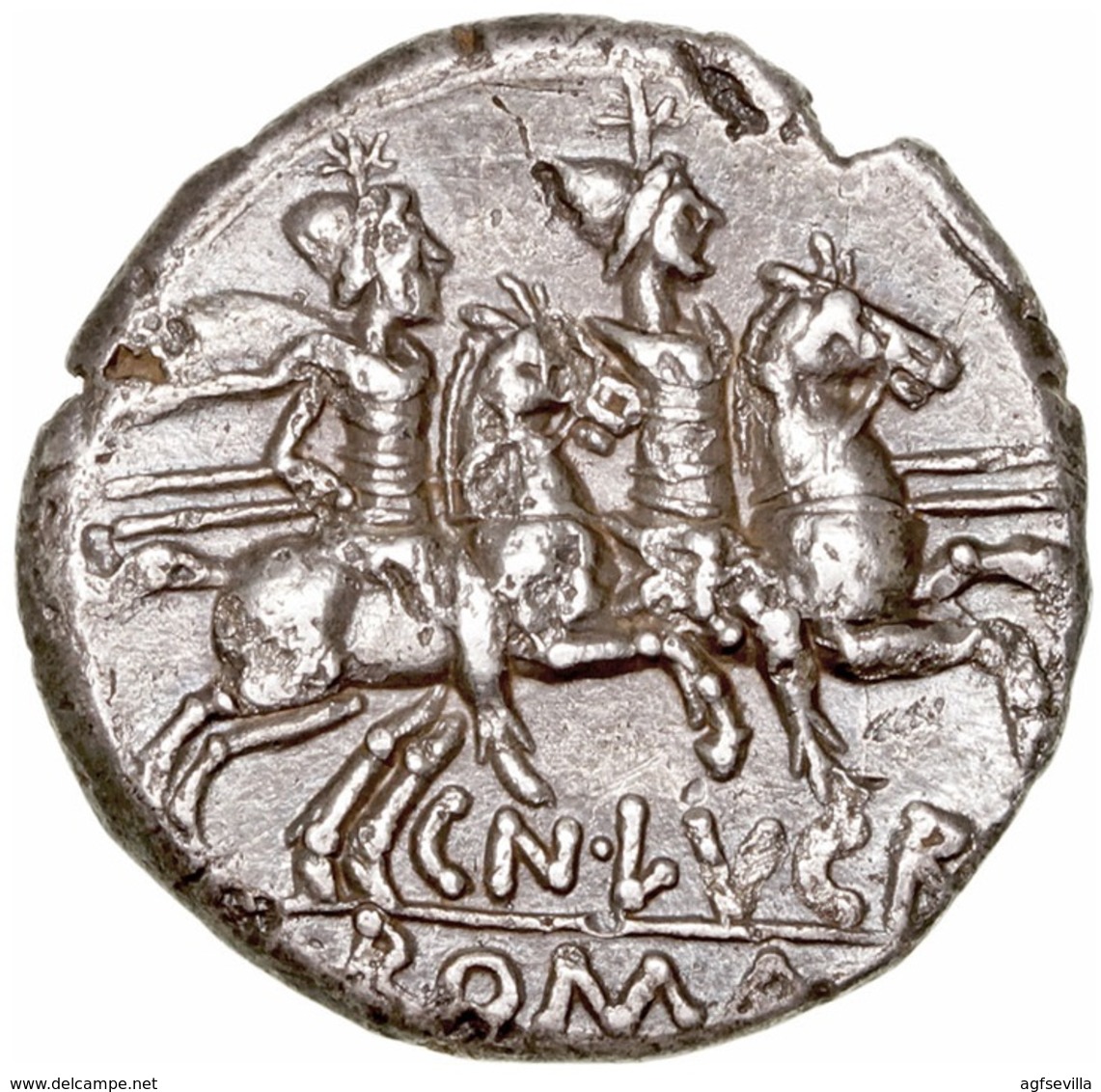 REPÚBLICA ROMANA. DENARIO FAMILIA LUCRETIA. PLATA - République (-280 à -27)