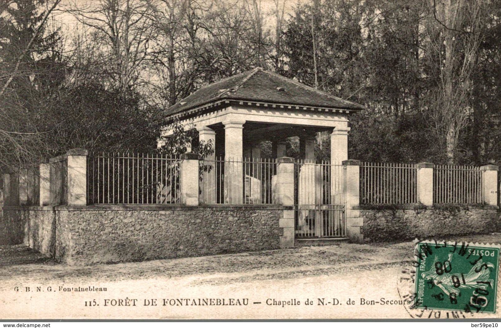 77 FORET DE FONTAINEBLEAU CHAPELLE  DE NOTRE-DAME DE BON-SECOURS - Fontainebleau