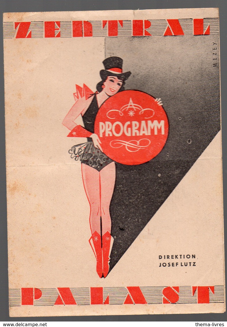 Wien / Vienne (Autriche) Programme ZENTRAL PALAST (Kaffe Kabarett Bar)  15 Jänner 1944 (PPP15974) - Programs