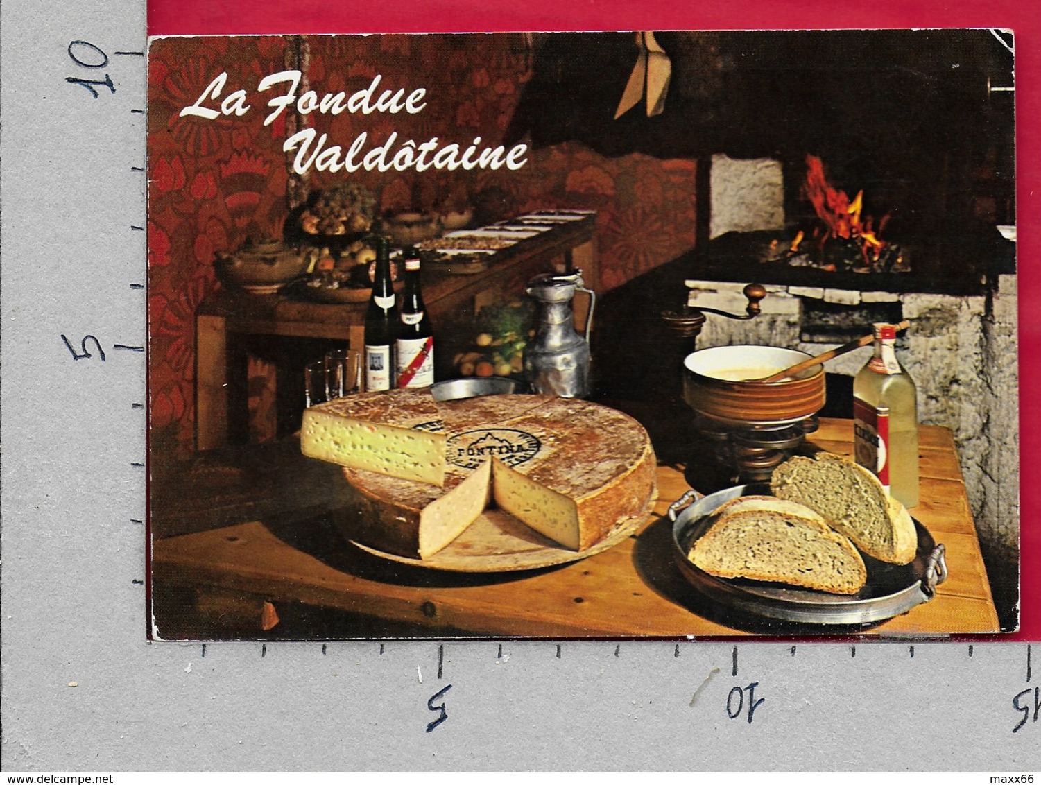 CARTOLINA VG ITALIA - VALLE D'AOSTA - La Fondue Valdotaine - 10 X 15 - ANN. 1978 COURMAYEUR - Altri & Non Classificati