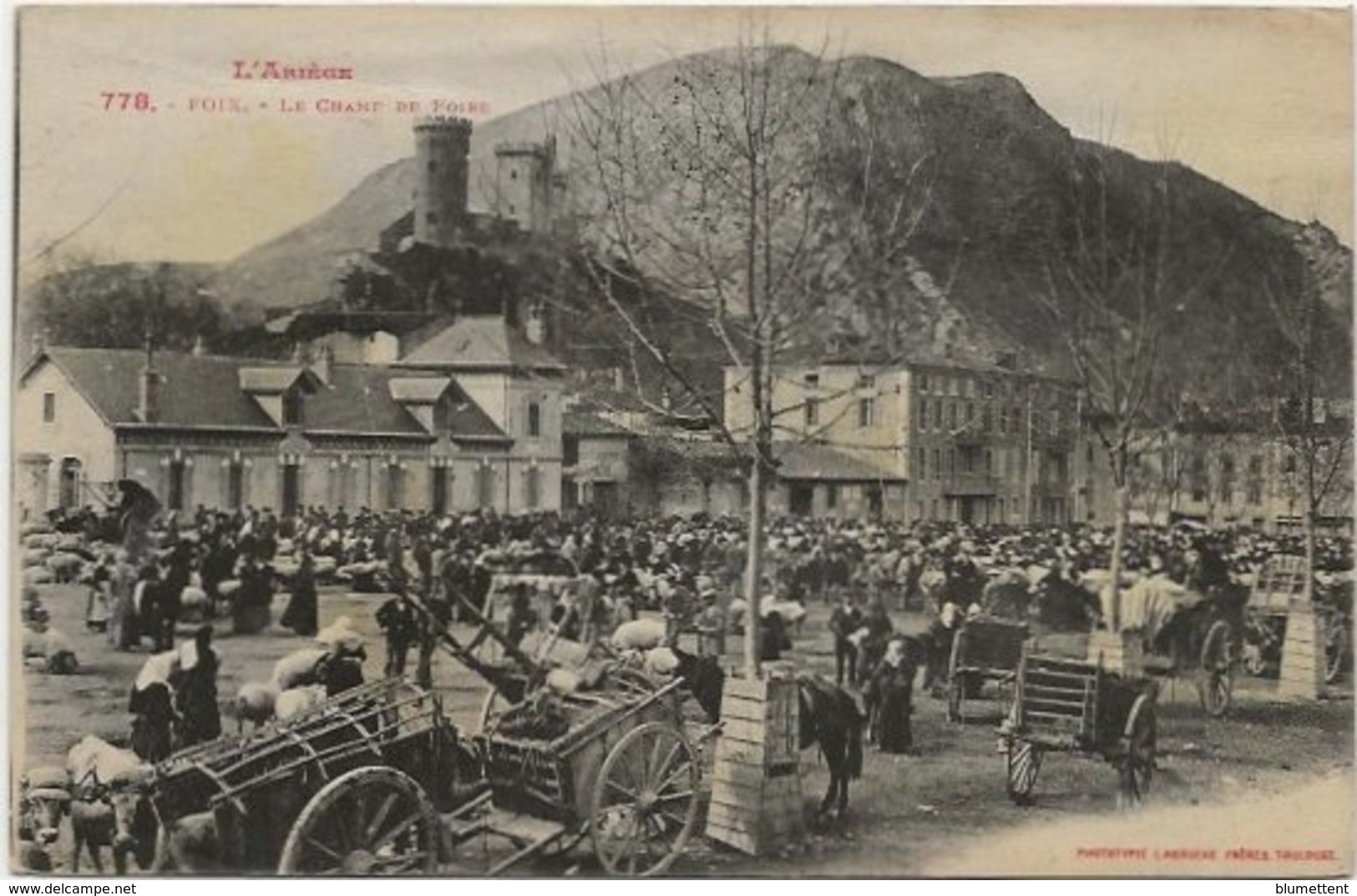 CPA LABOUCHE 778 - Marché Aux Bestiaux Le Champ De Foire FOIX 09 - Foix