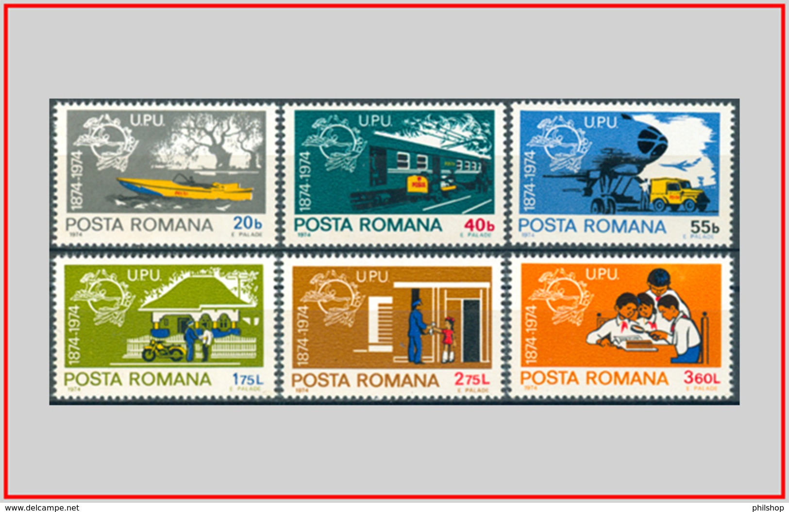 Romania 1974 - Cat. 2838/43 (MNH **) Unione Postale Universale UPU - Universal Postal Union (007883) - Nuovi