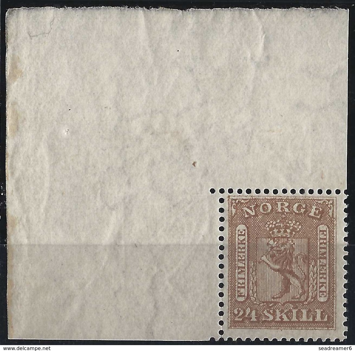 1863 N°10** 24 Sk Brun Clair Coin De Feuille Fraicheur Postale Superbe !! Signé - Nuevos