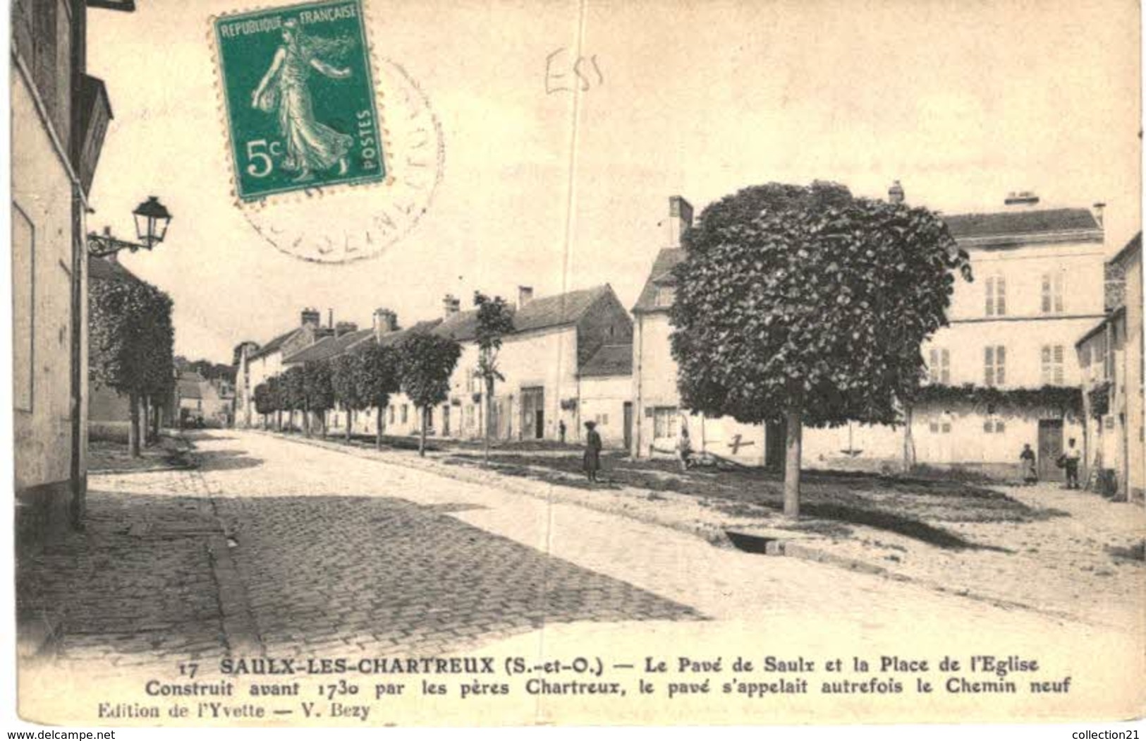 SAULX LES CHARTREUX ... LE PARC DE SAULX ET LA PLACE DE L EGLISE - Autres & Non Classés